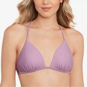 Salt Cove NWT Juniors Molded Push Up Triangle Dusty Lilac Bikini Top Size M